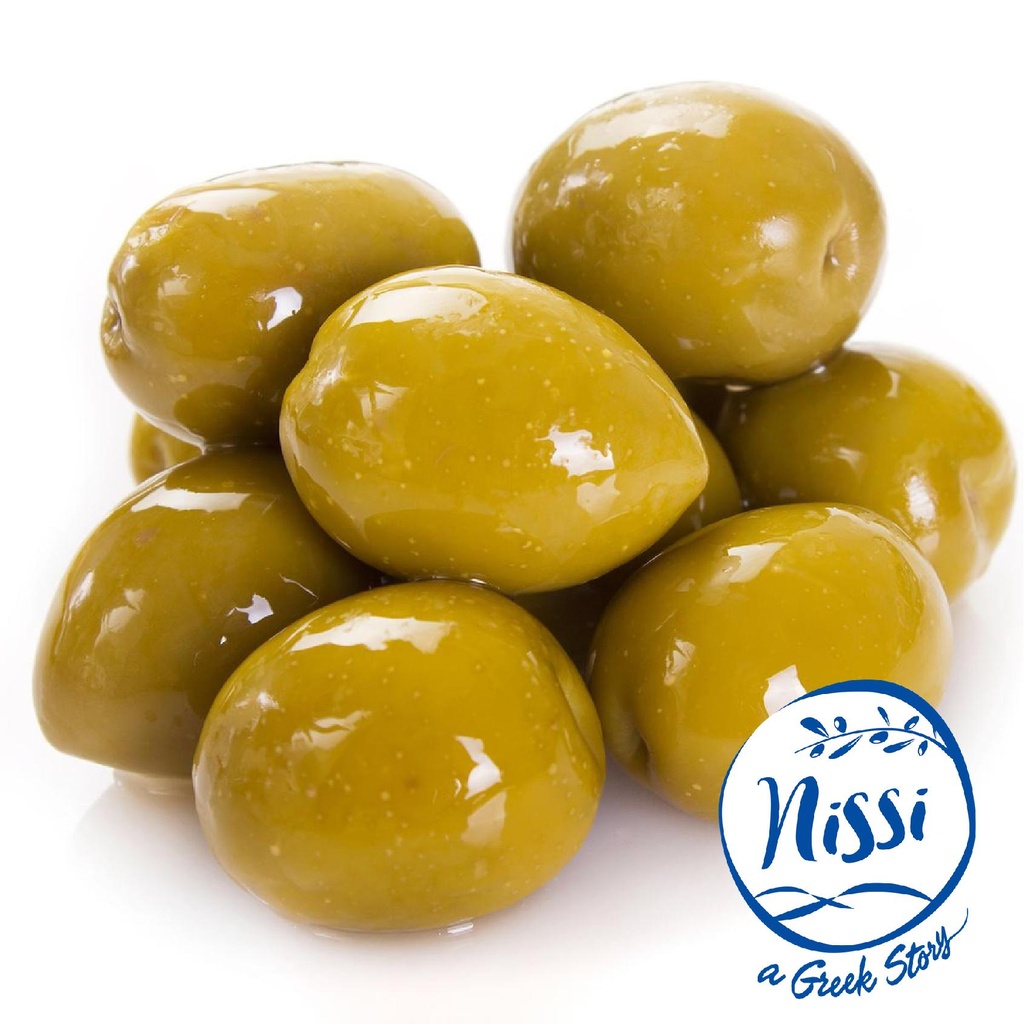 Organic Greek Nissi Halkidiki Olives Large (without Pit) 250g