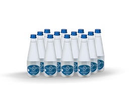 Nissi Greek Mountain Spring Water Sparkling Glass Bottle 330ml (12pc)