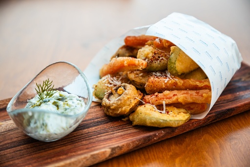 Zucchini & Aubergine Fritters