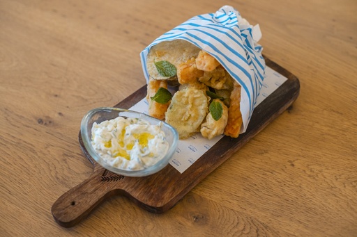 Zucchini & Aubergine Fritters