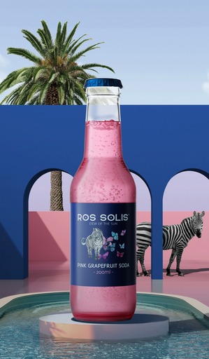 Ros Solis Pink Grapefruit Soda 200ml