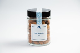 Greek Raw Almonds Glass Jar, 160g