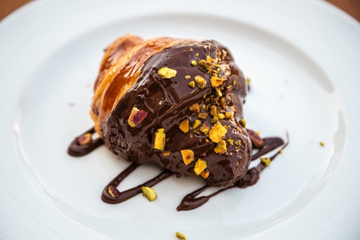 Chocolate Croissant with Pistachio Cream